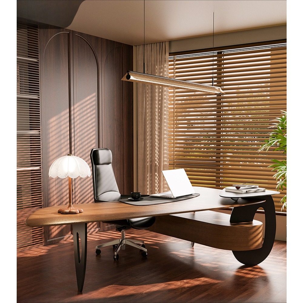 Home Office Work Table - Escritorio Ejecutivo de Madera de Pino
