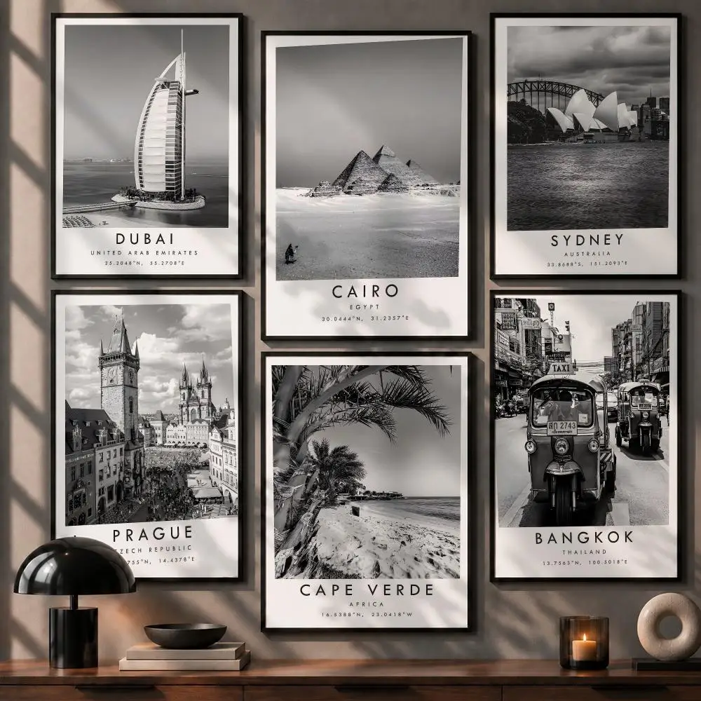Home Office Dubai - Póster de viajes a Dubái, Praga,