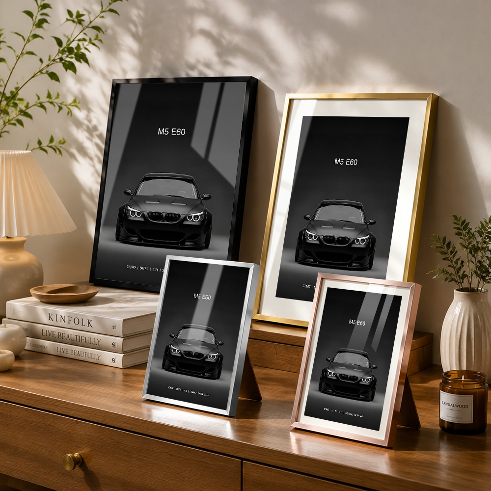 Póster metálico de coche alemá - Home Office Or reseña y precio