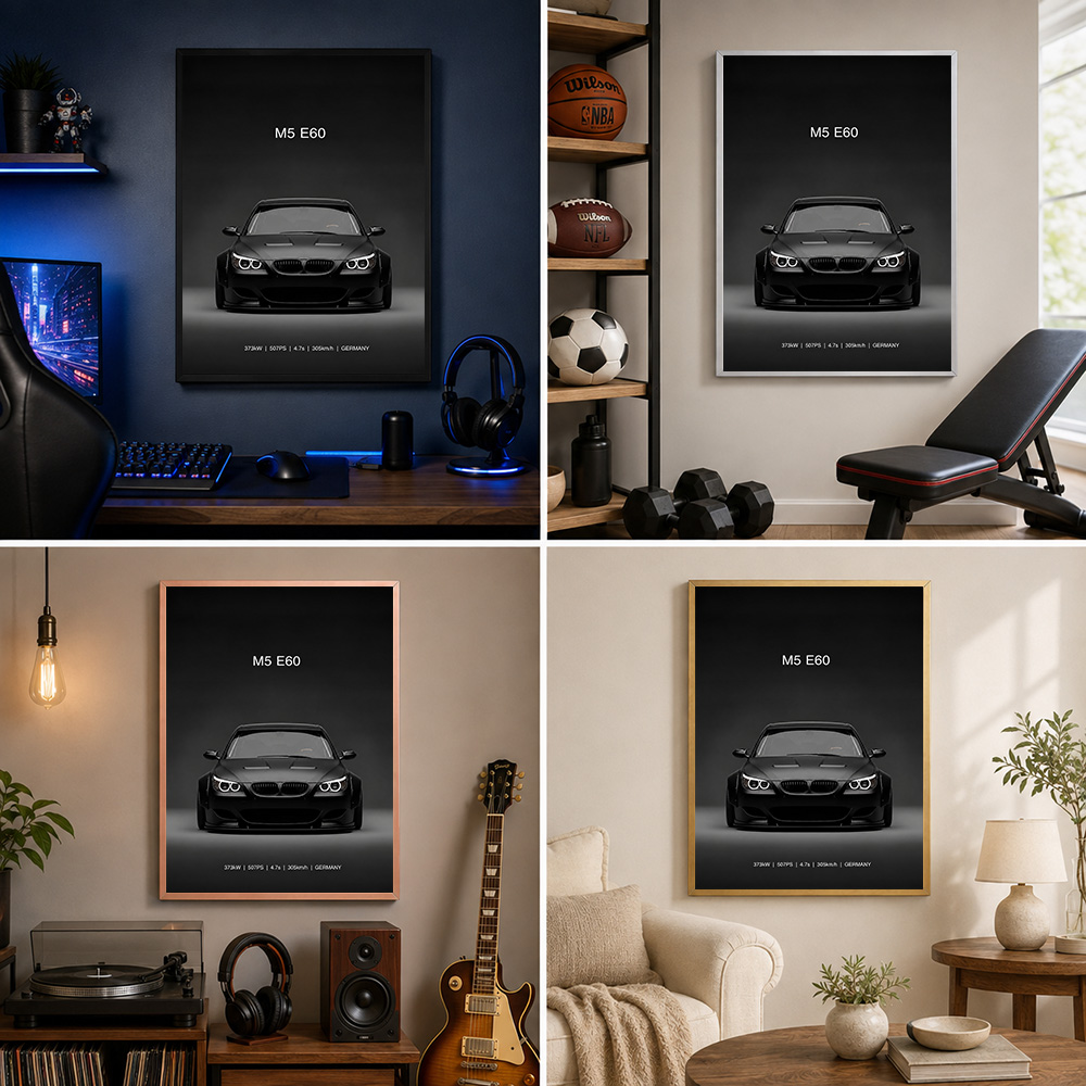 Póster metálico de coche alemá - Home Office Or reseña y precio
