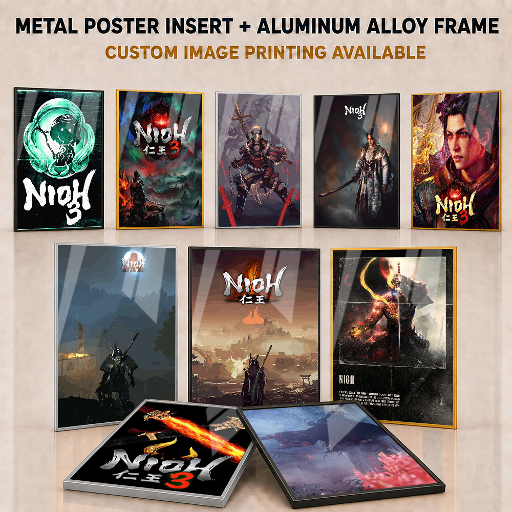 Pósteres metálicos de Nioh con - Home Office Room Inspiration reseña y precio