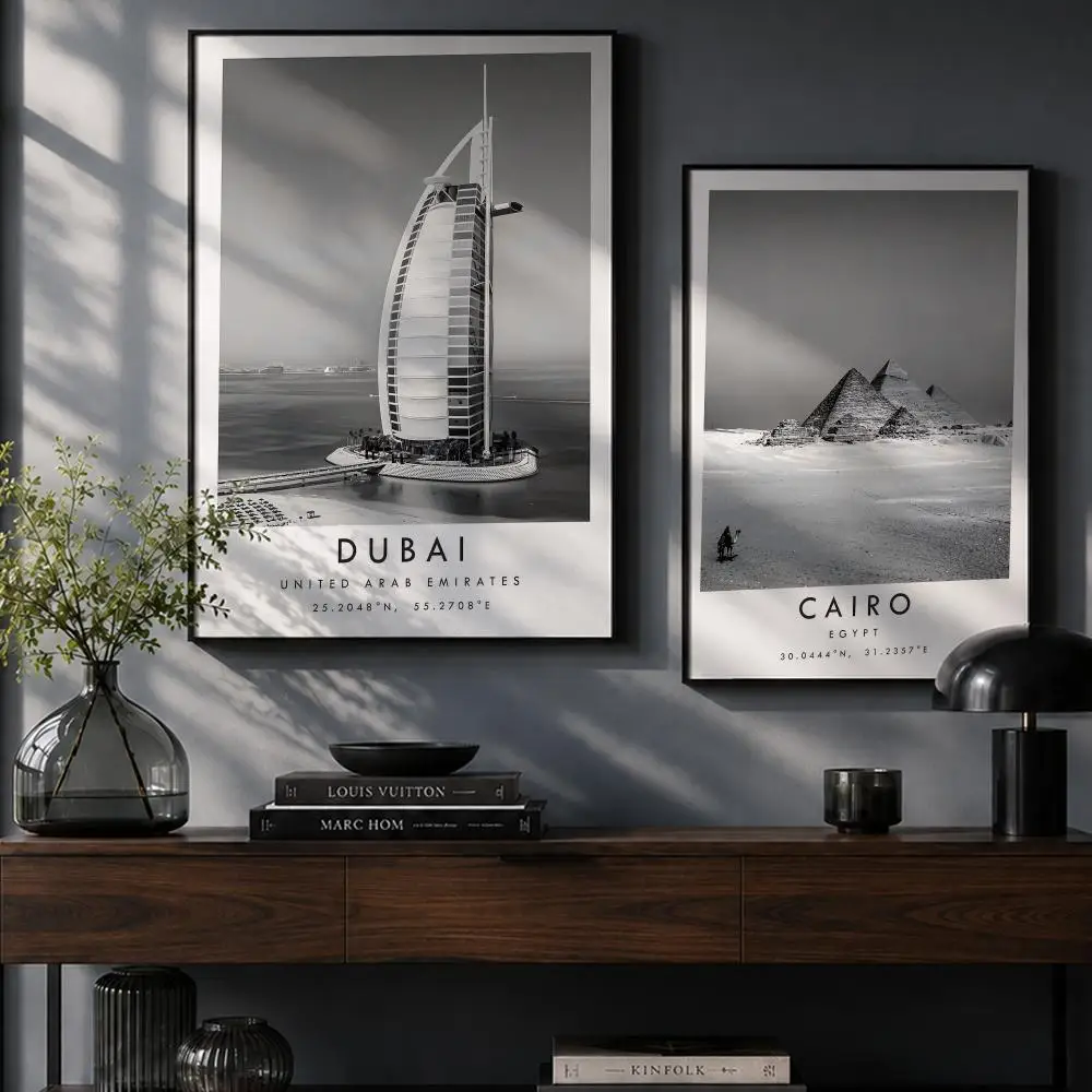 Póster de viajes a Dubái, Prag - Home Office Dubai reseña y precio