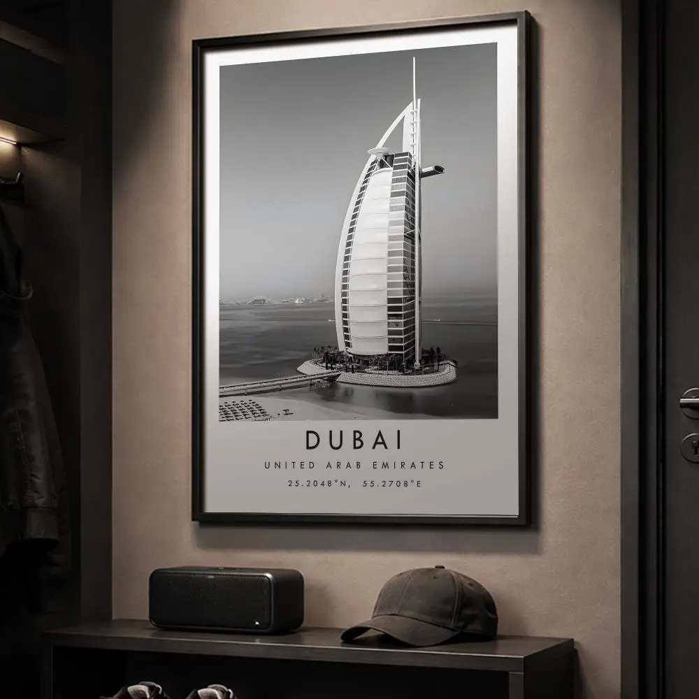 Póster de viajes a Dubái, Prag - Home Office Dubai reseña y precio